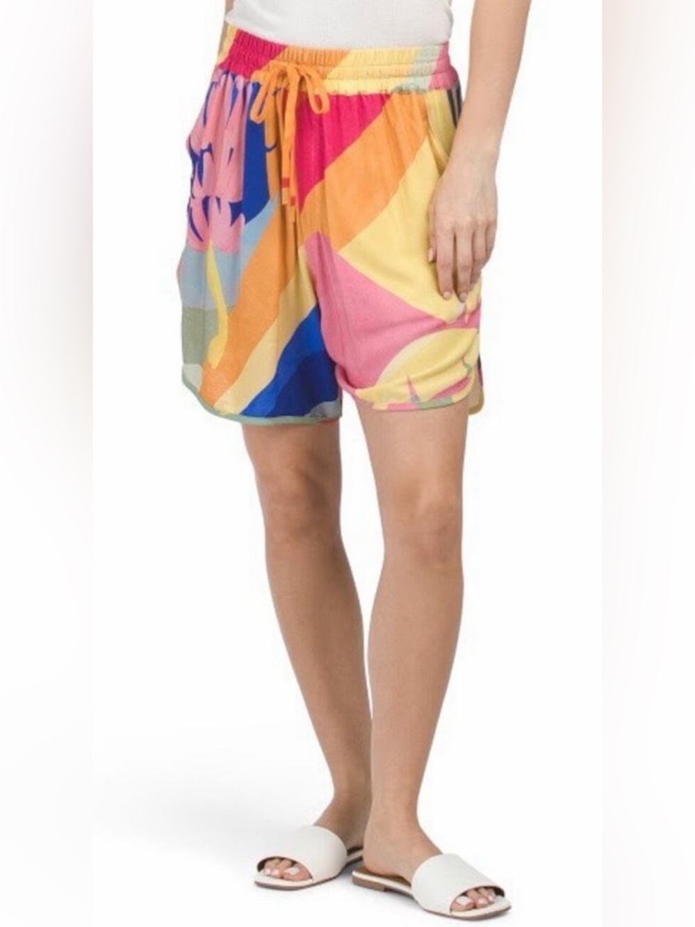Farm Rio Tropical Sunset Uni Shorts Lightweight Colorful Unisex size M Summer
